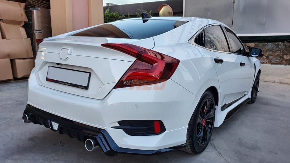 Honda Civic FC5 2016-2021 Omurga Stil Kayar Sinyalli LED Stop Seti (Kırmızı)