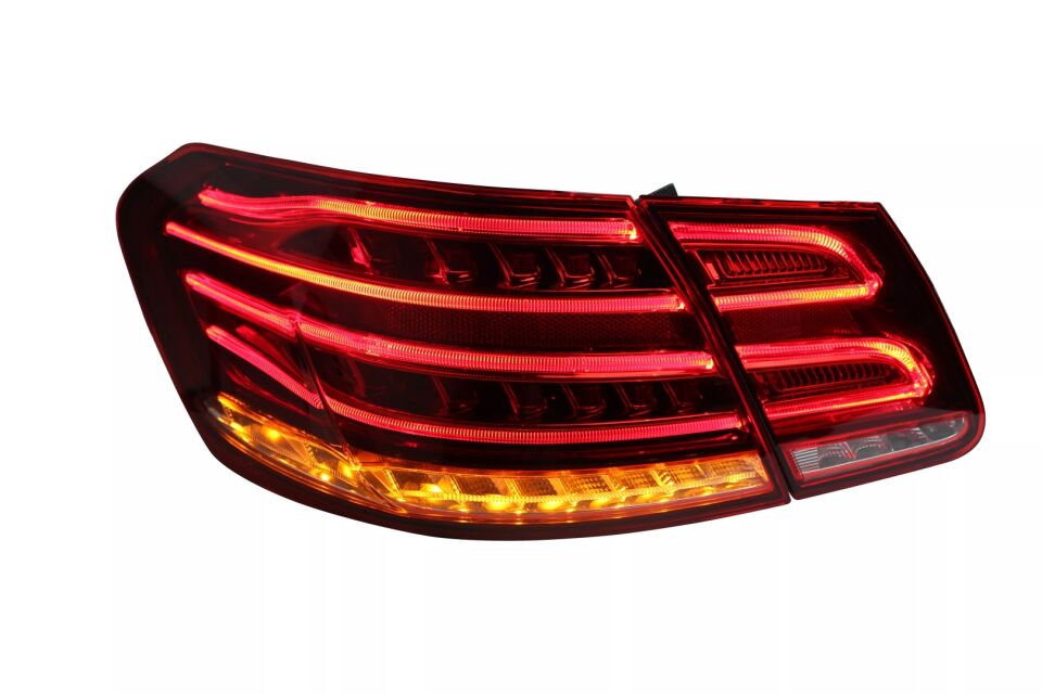 Mercedes-Benz E Serisi W212 Makyajsız Makyajlı LED Stop Seti Kırmızı