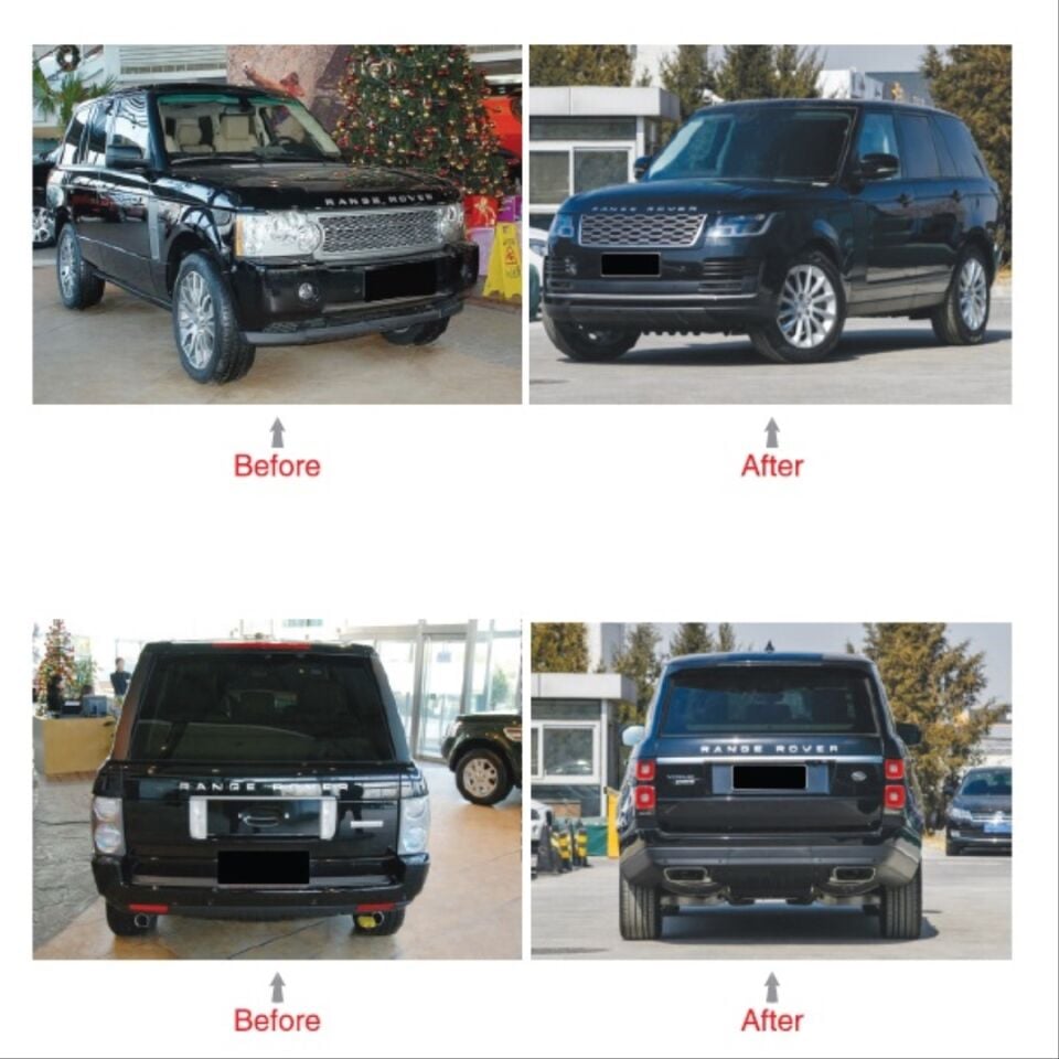 Range Rover L322 (02-12) için L405 (18+) Facelift Kasa Dönüşüm Kiti