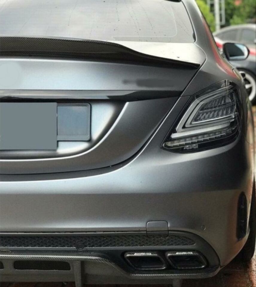 Mercedes-Benz C Serisi W205 Makyajsız Makyajlı LED Stop Seti Füme