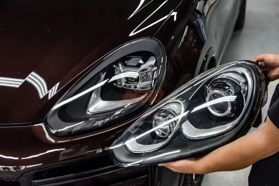 Porsche Macan (2014-2018) için 4 Nokta LED'li Facelift Stil Far Seti