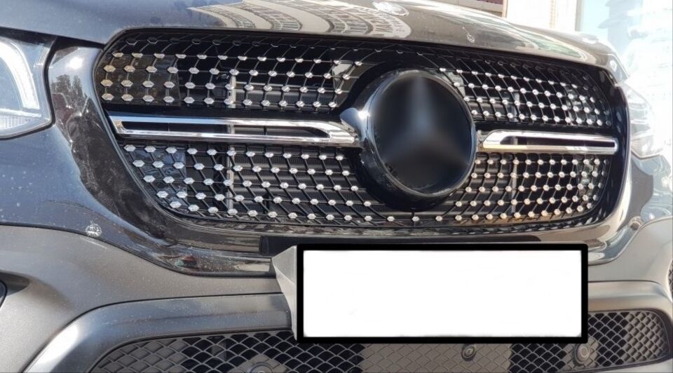 Mercedes X-Class W470 Diamond Ön Panjur Siyah Krom
