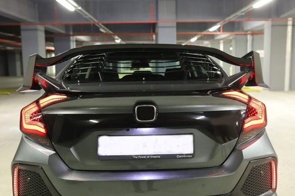 Honda Civic FC5 2016-2021 Omurga Kayar Sinyalli LED Stop Seti (Füme)