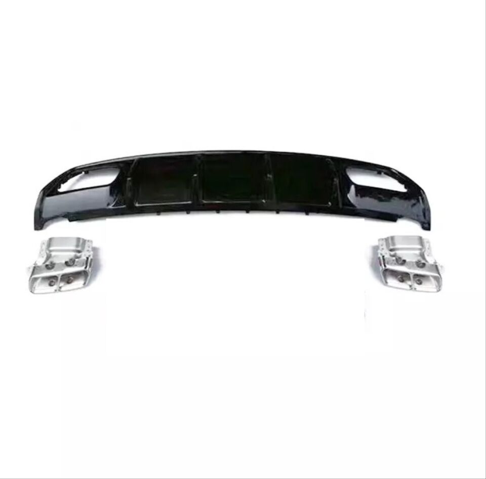 Mercedes-Benz A Serisi W176 Makyajsız A45 Difüzör ve Krom Egzoz Ucu Set