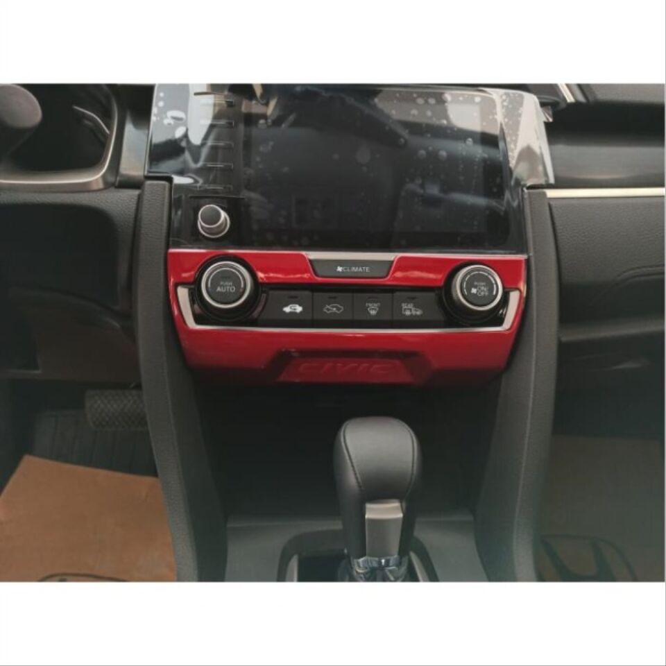Honda Civic FC5 2016-2021 Kırmızı Klima Paneli Çerçevesi