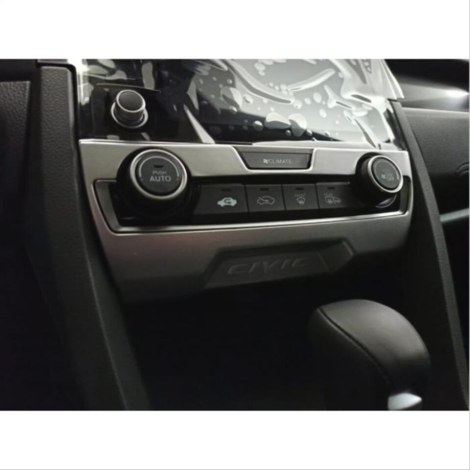 Honda Civic FC5 2016-2021 Gümüş Klima Paneli Çerçevesi