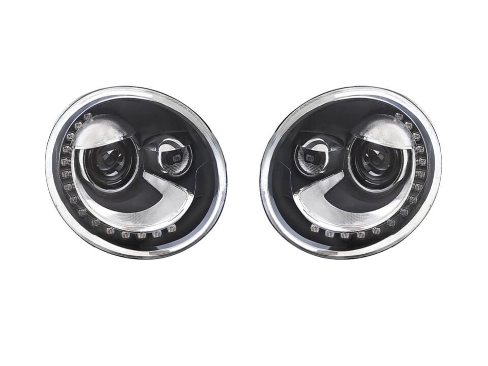 Volkswagen Beetle (A5) Halka LED'li Full LED Far Yükseltme Seti