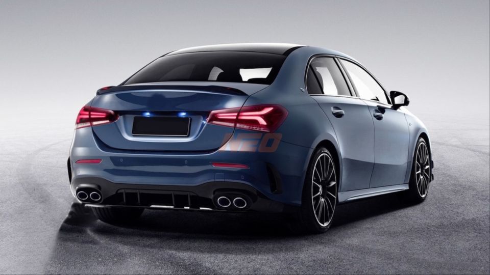 Mercedes-Benz A Serisi V177 Sedan A35 Difüzör ve Krom Egzoz Ucu Seti