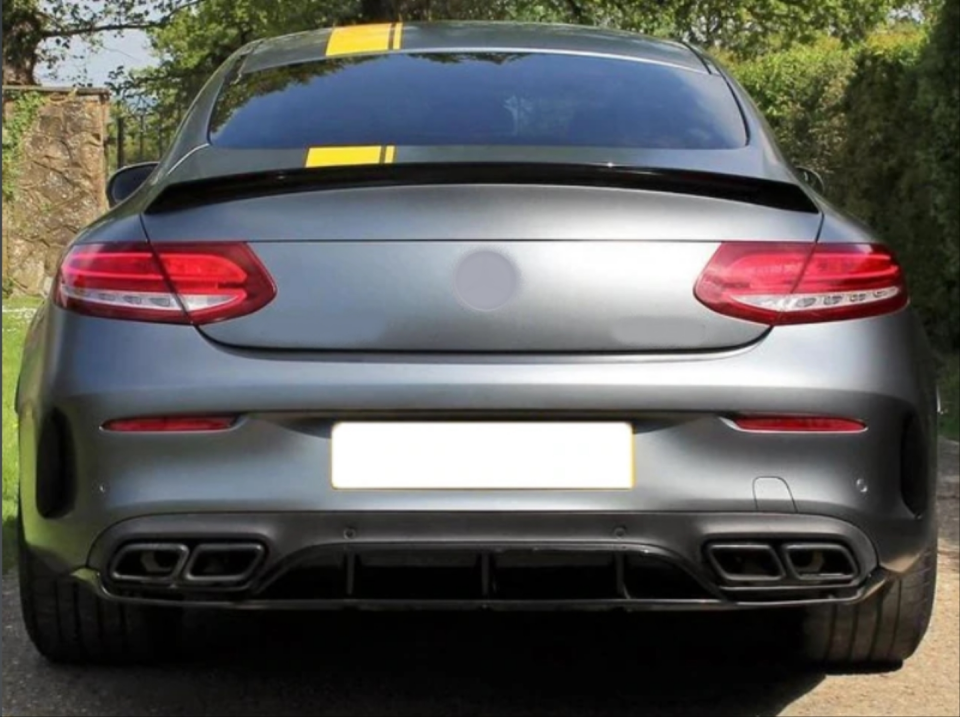Mercedes-Benz C Serisi C205 Coupe Edition 1 Difüzör ve Egzoz Seti