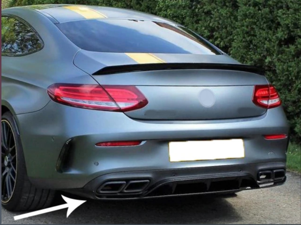 Mercedes-Benz C Serisi C205 Coupe Edition 1 Difüzör ve Egzoz Seti
