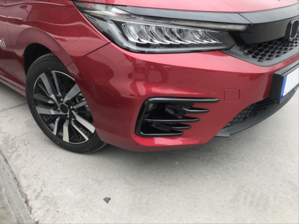 Honda City GN RS Ön Sis Farı Çerçevesi Seti Piano Black