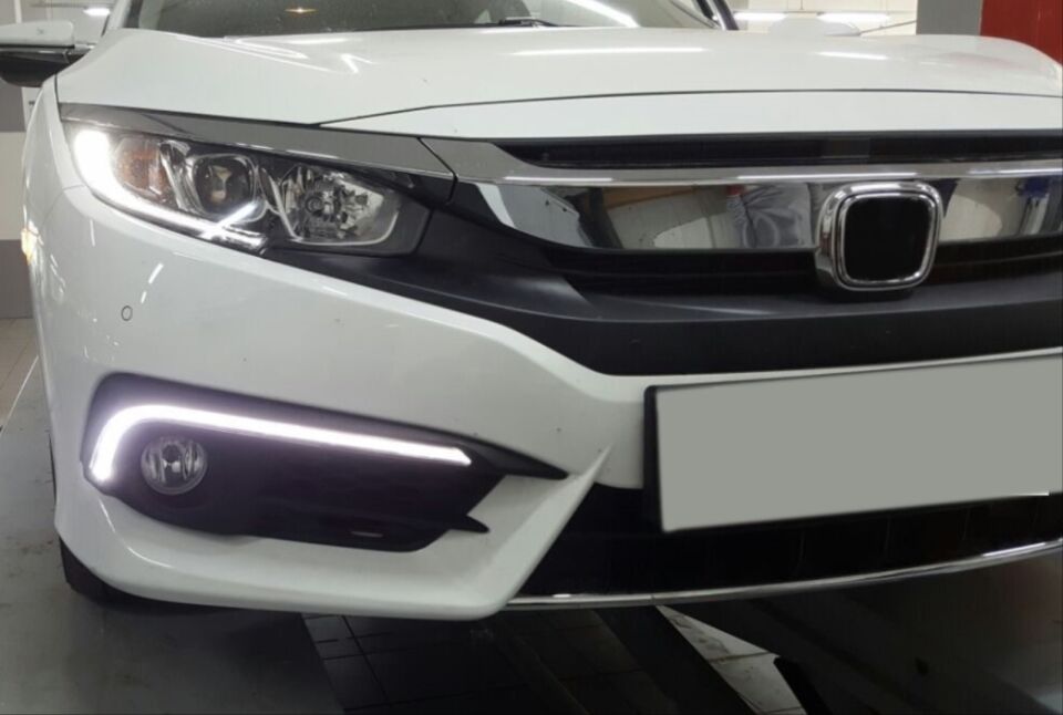 Honda Civic FC5 2016-2018 Makyajsız Kasa Kayar Sinyalli Gündüz Farı Seti
