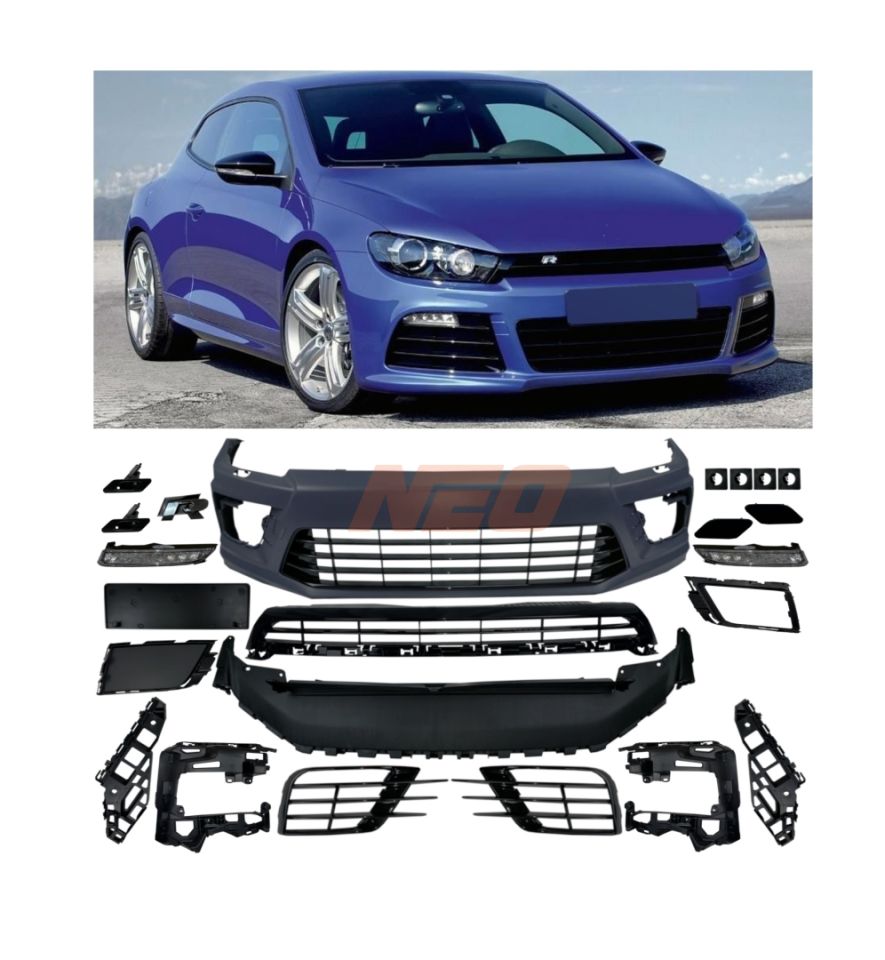 Volkswagen Scirocco 2008-2017 R Ön Tampon ve Panjur Seti