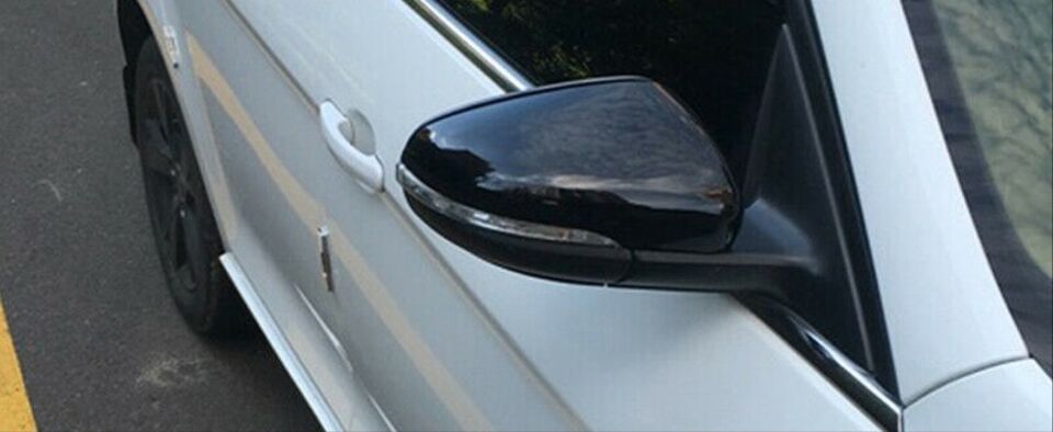 Volkswagen Golf 6 2008-2012 Yarasa Piano Black Ayna Kapağı Seti