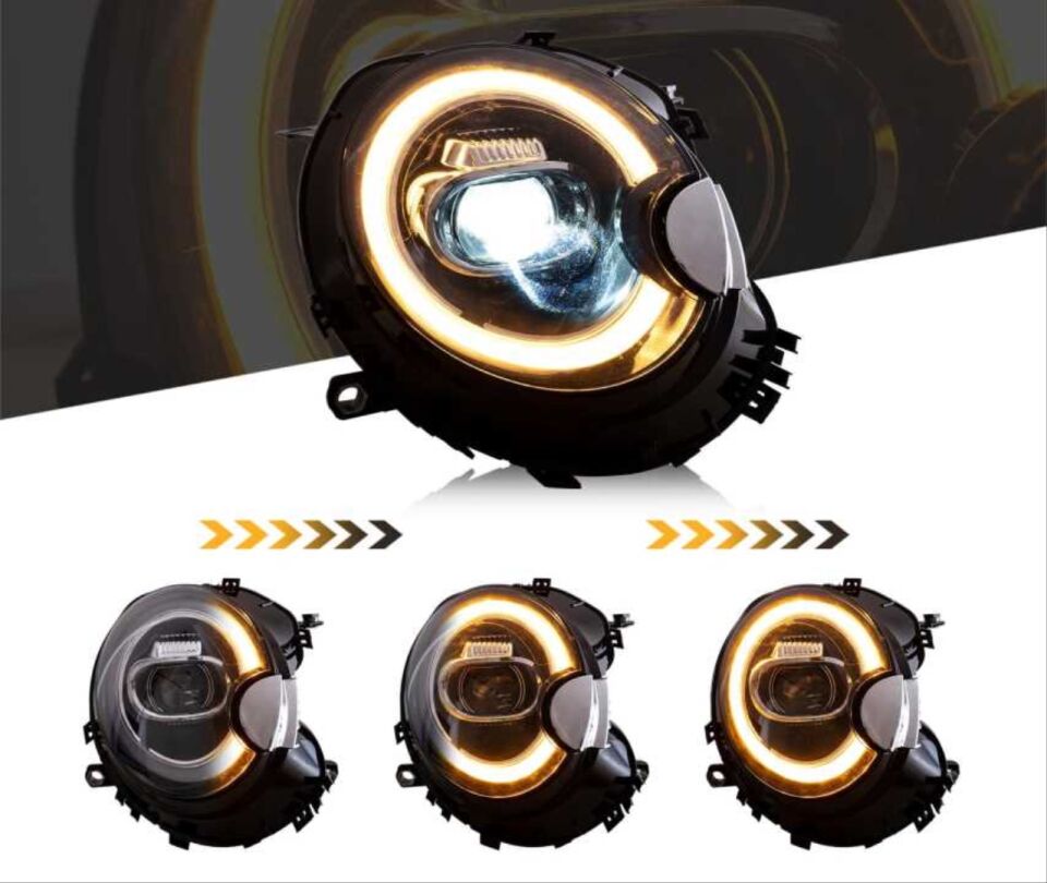 Mini Cooper R56 Halka DRL'li Full LED Projektörlü Far Takımı