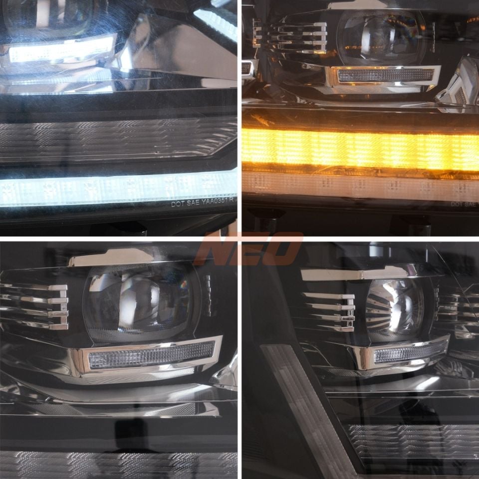 Volkswagen Transporter T5.1 / Caravelle 2010-2015 U-LED Kayar Sinyalli Far Seti