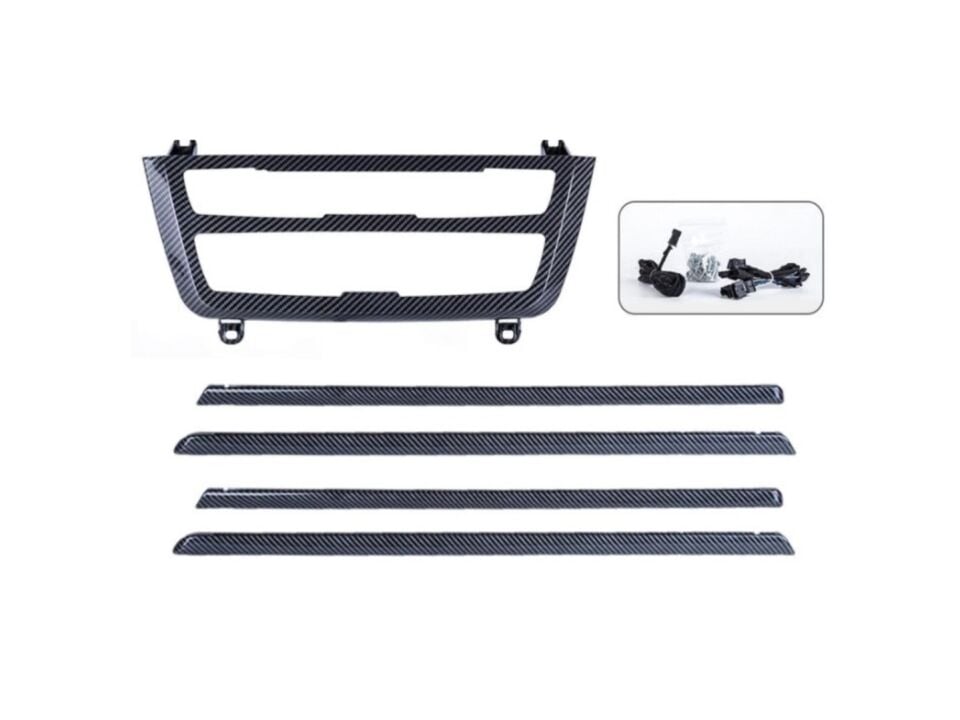 BMW 3 Serisi F30 Ambiyans Aydınlatma Seti (Klima Panel ve Kapılar) - Karbon Renk