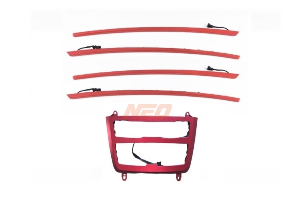 BMW 3 Serisi F30 Ambiyans Aydınlatma Seti (Klima Panel ve Kapılar) - Kırmızı