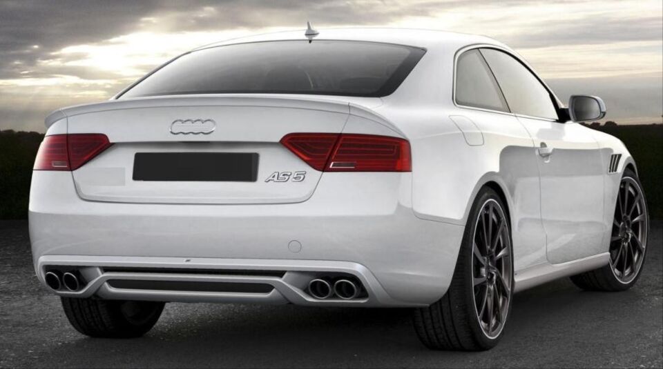 Audi A4 B8.5 (12-15) ABT Difüzör ve Egzoz Ucu Seti (Standart Tampon)