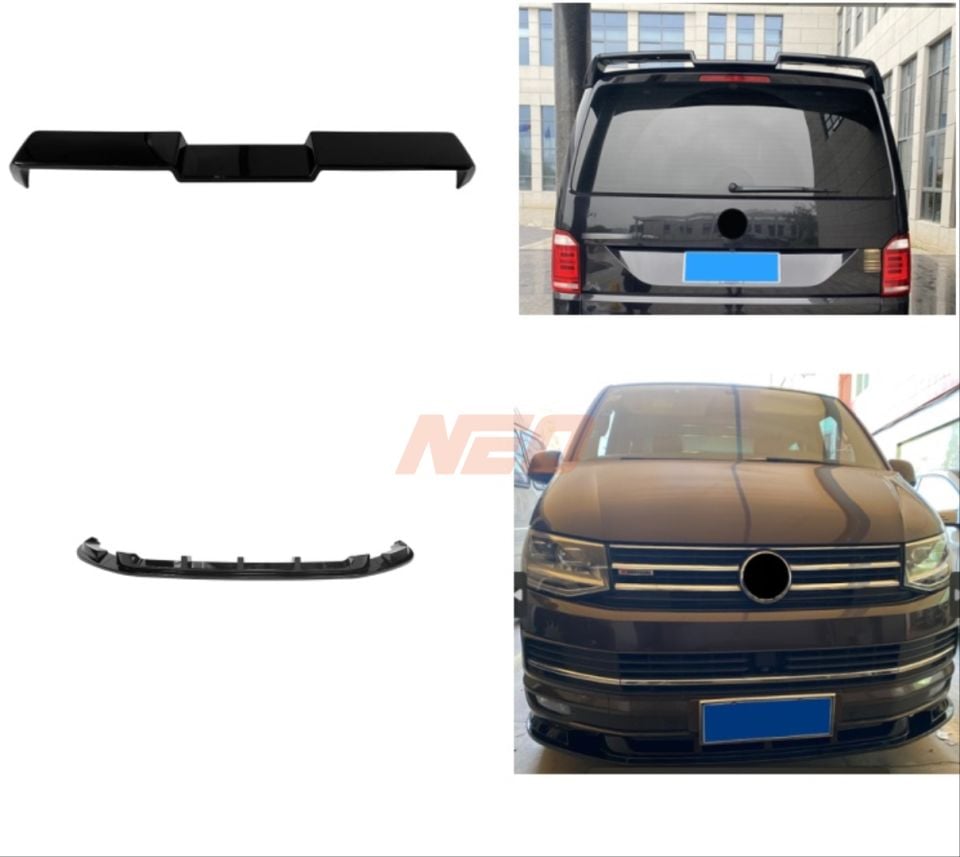 Volkswagen Transporter T6 / Caravelle 2016-2019 Aero Body Kit (Parlak Siyah)