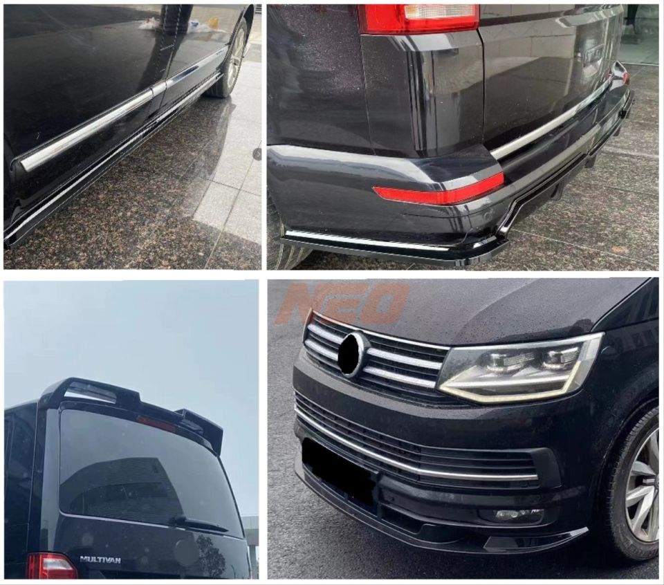 Volkswagen Transporter T6 / Caravelle 2016-2019 Aero Body Kit (Piano Black)