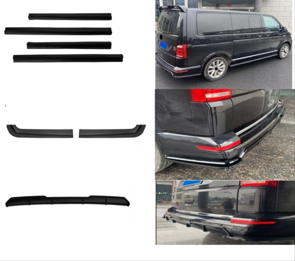 Volkswagen Transporter T6 / Caravelle 2016-2019 Aero Body Kit (Parlak Siyah)