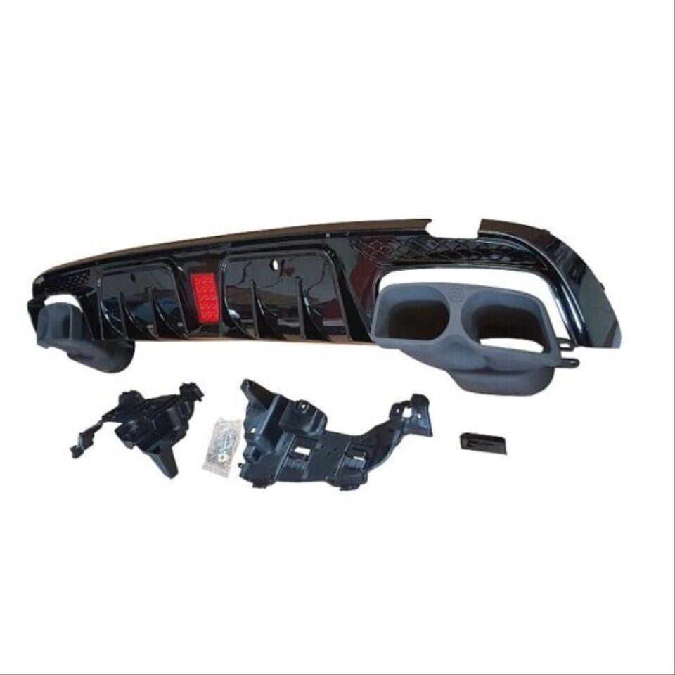 Mercedes-Benz C Serisi W205 AMG Line Brabus Difüzör ve Egzoz Ucu Seti