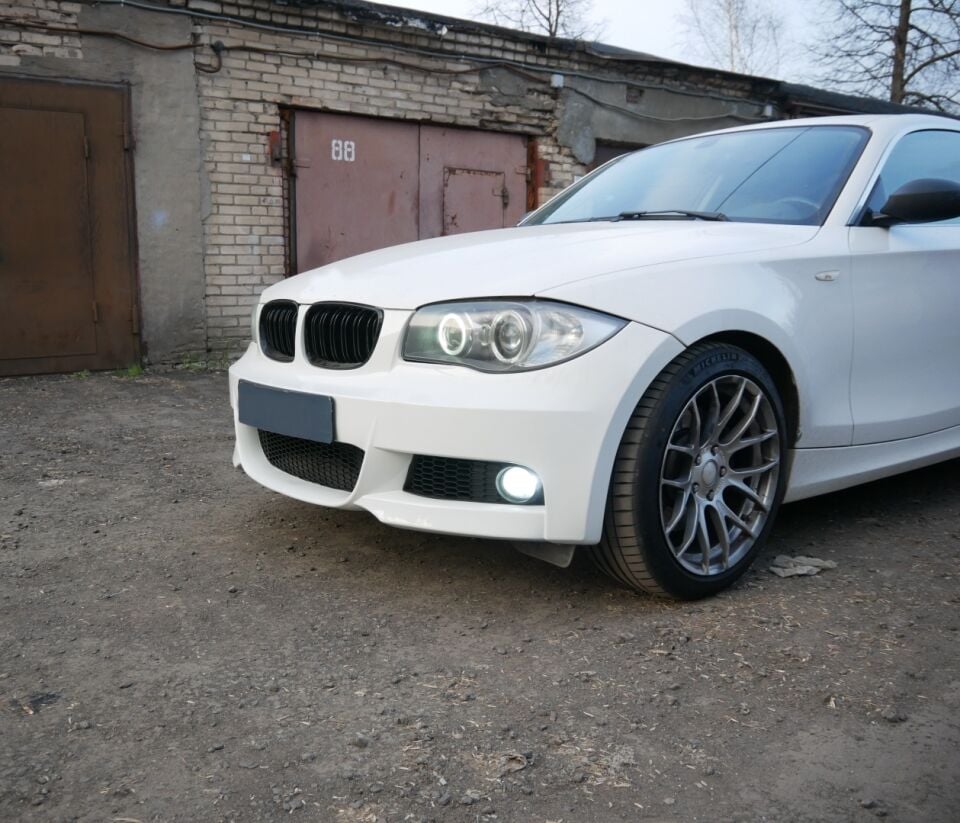 BMW 1 Serisi E87 M-Tech Ön Tampon ve Panjur Seti - Sis Dahil
