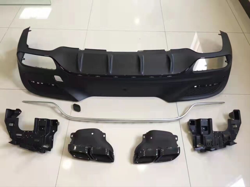 Mercedes GLE Coupe C292 GLE63 AMG Difüzör ve Egzoz Ucu Seti (AMG Paket İçin)