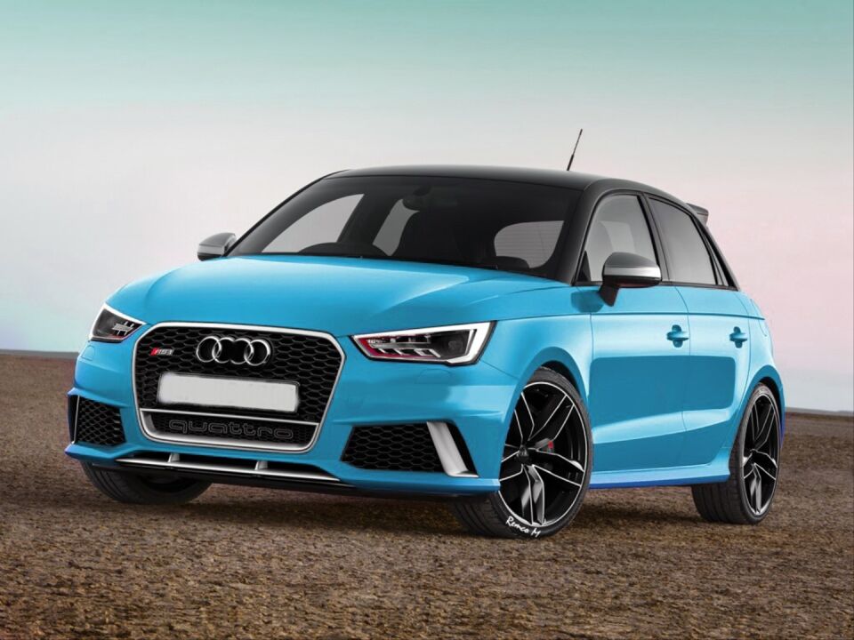 Audi A1 GB RS1 Petek Panjur Krom Çerçeveli Piano Black