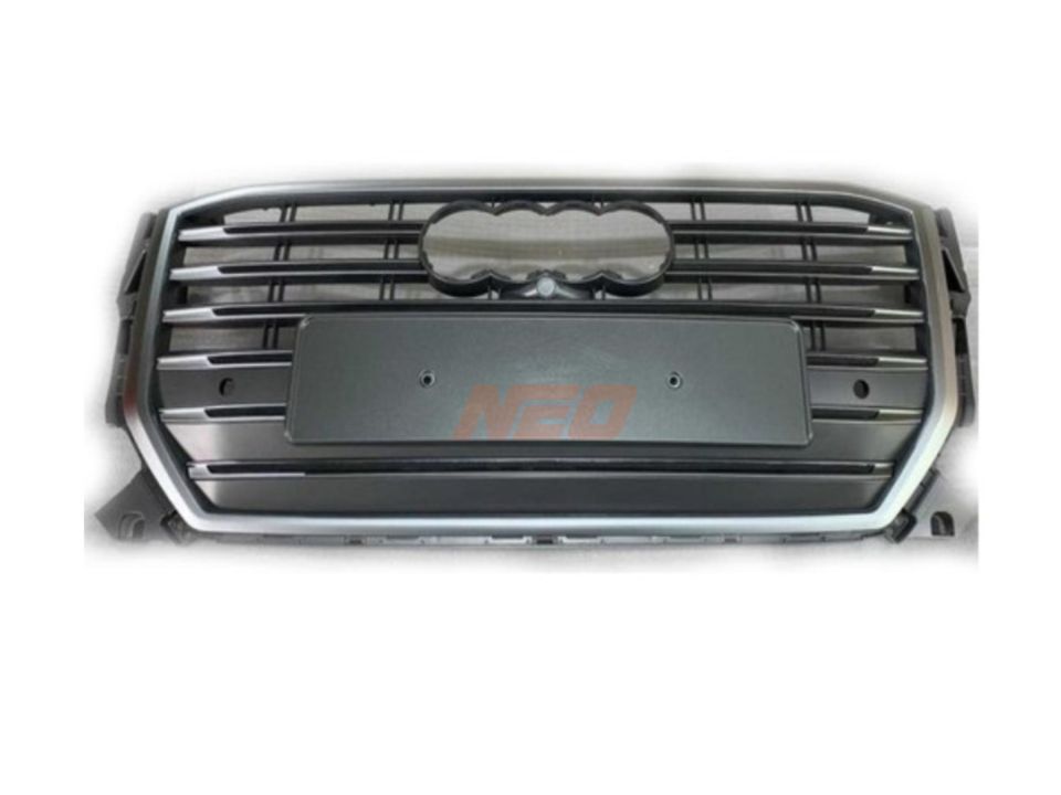 Audi Q2 (16-20) SQ2 Ön Panjur Gümüş & Siyah