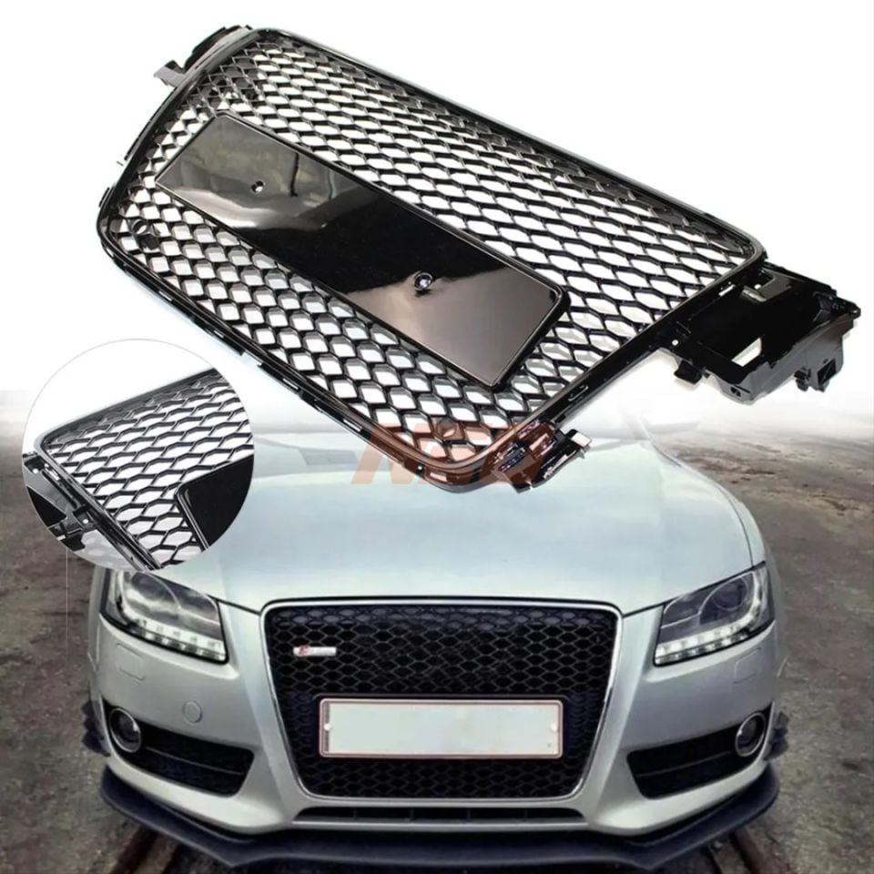 Audi A5 8T 2008-2012 Makyajsız Kasa RS5 Piano Black Ön Panjur