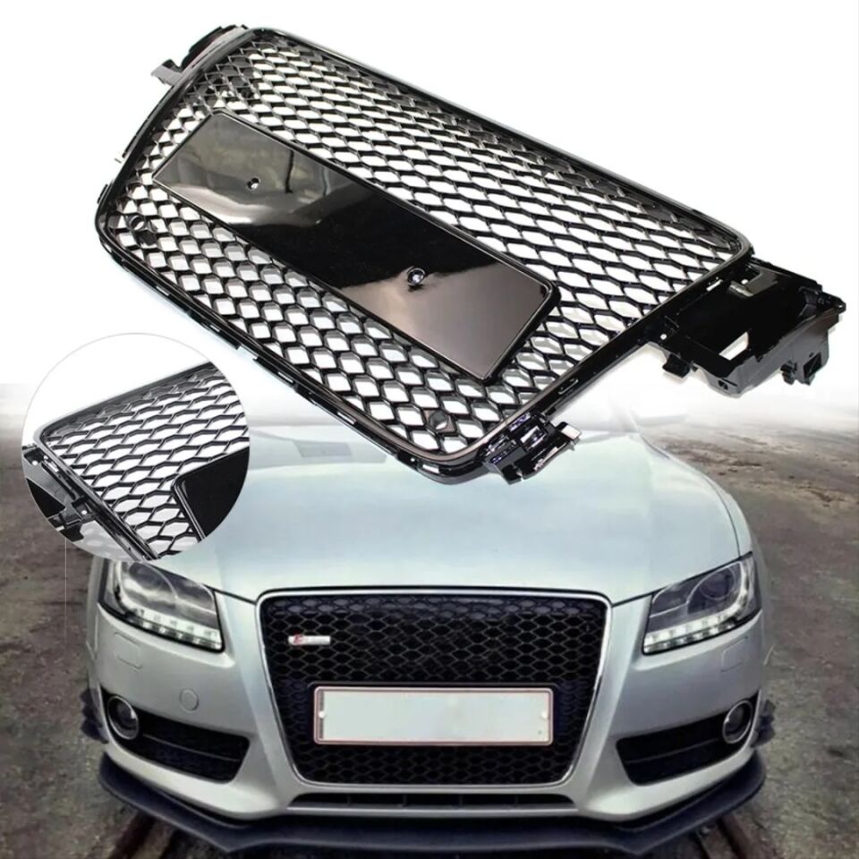 Audi A5 8T 2008-2012 Makyajsız Kasa RS5 Piano Black Ön Panjur