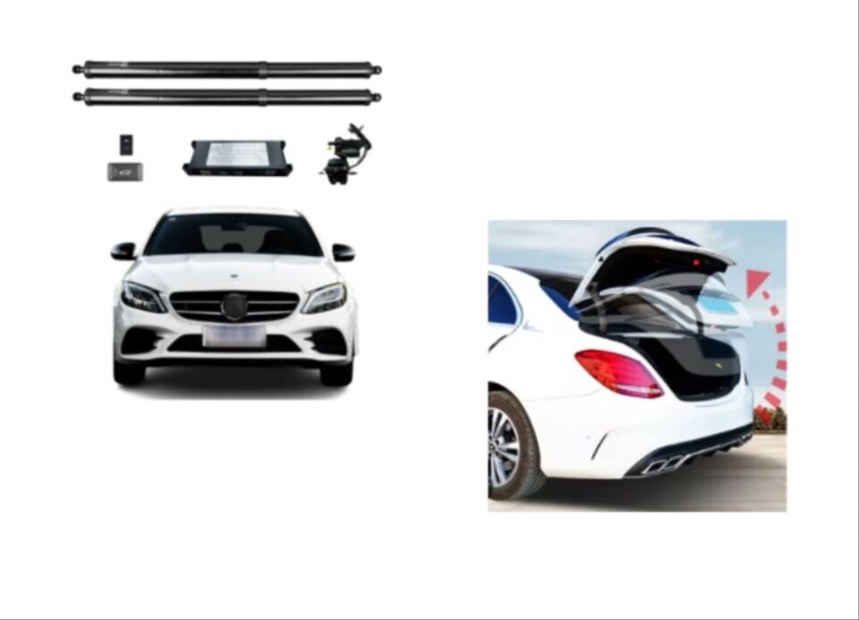 Mercedes W205 C Serisi Çift Amortisörlü Elektrikli Bagaj Sistemi