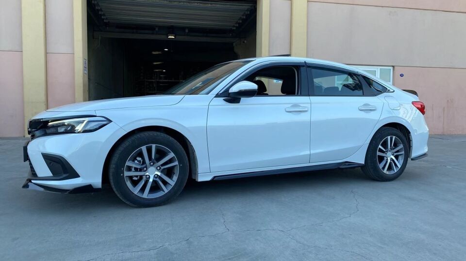 Honda Civic FE1 Sedan Krom Şeritli Cam Rüzgarlığı Seti 4 Parça