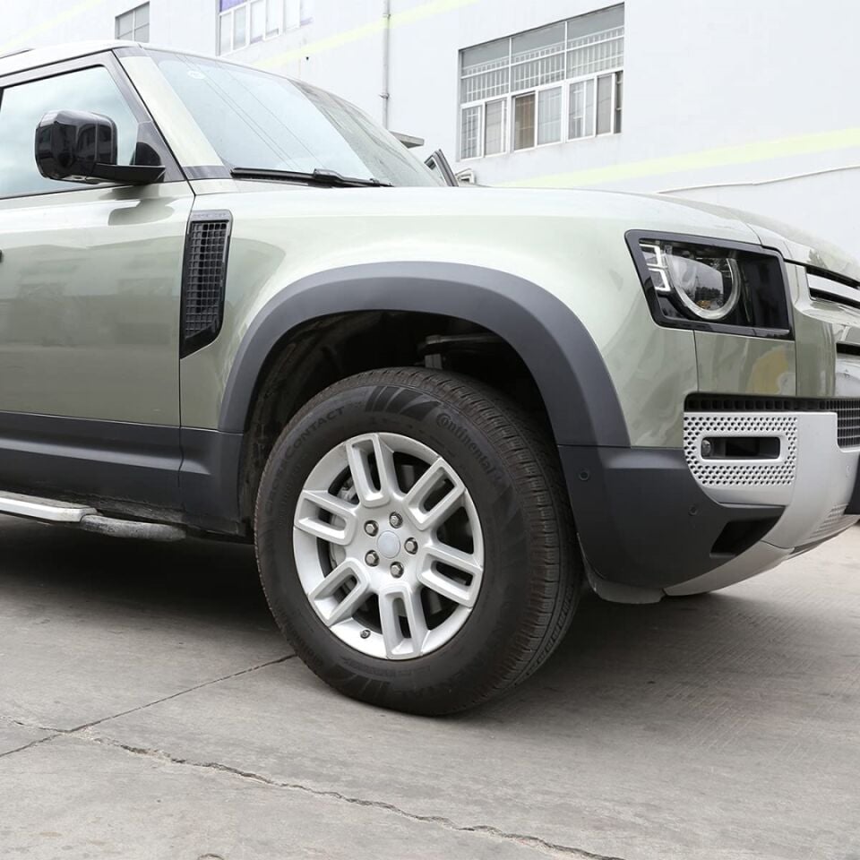 Land Rover Defender 110 Geniş Tip Çamurluk Dodik Seti Mat Siyah