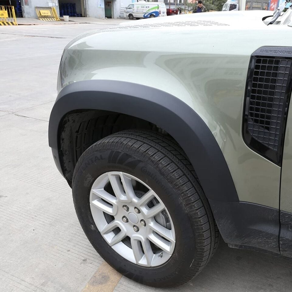 Land Rover Defender 110 Geniş Tip Çamurluk Dodik Seti Mat Siyah