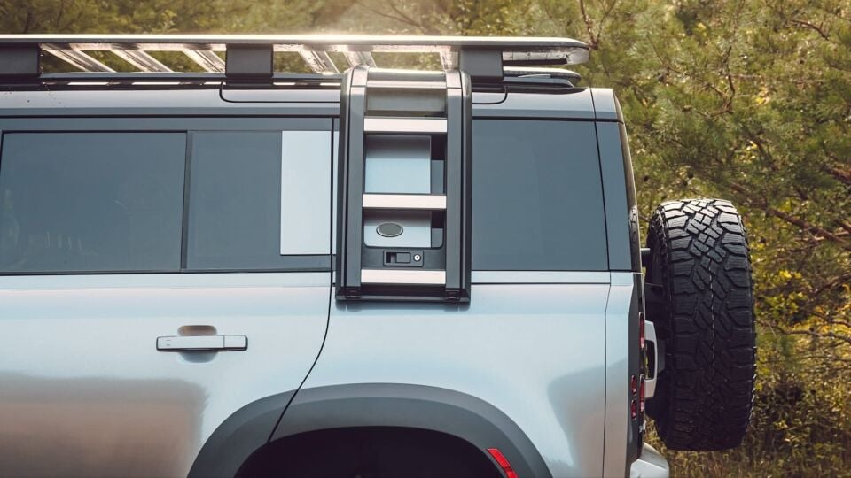 Land Rover Defender (90/110) Yan Tavan Merdiveni Mat Siyah
