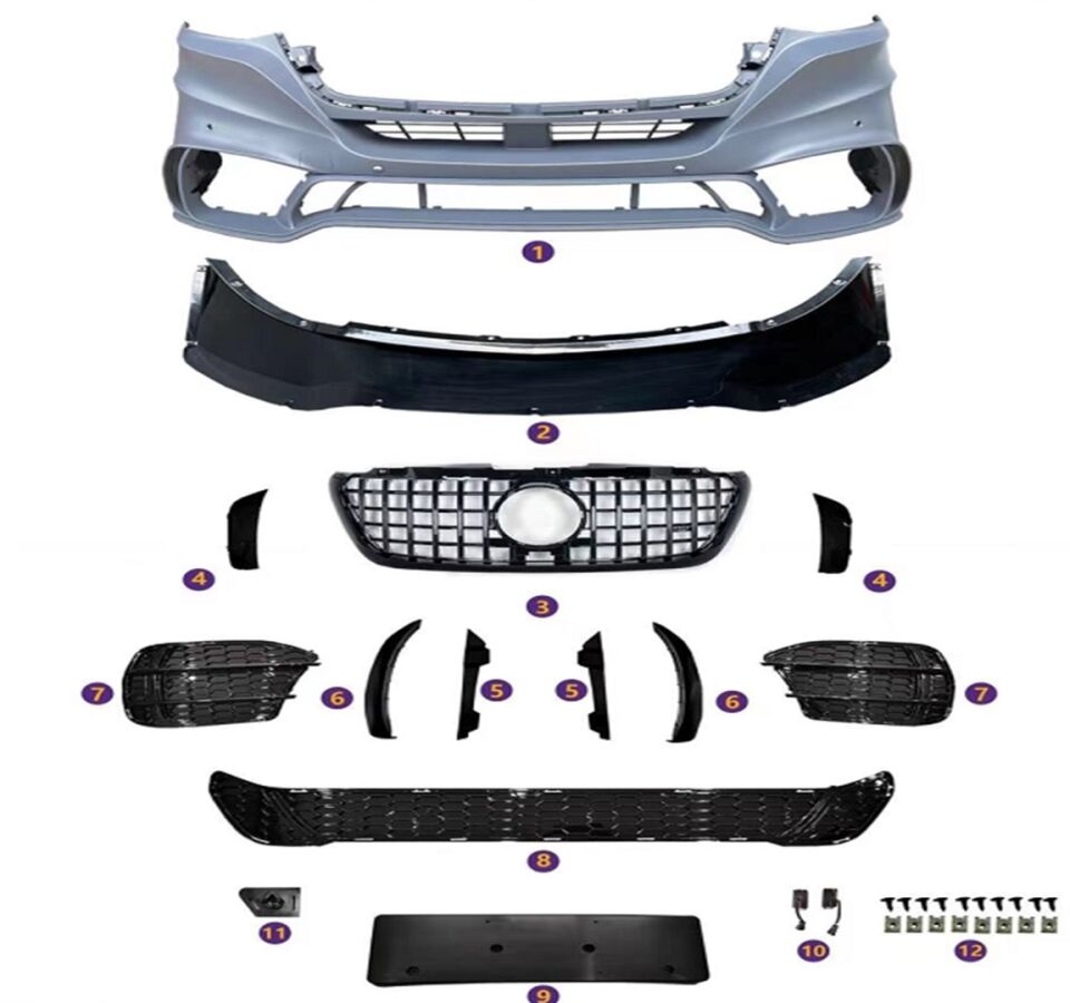 Mercedes Sprinter W907 GT Ön Tampon ve Panjur Seti