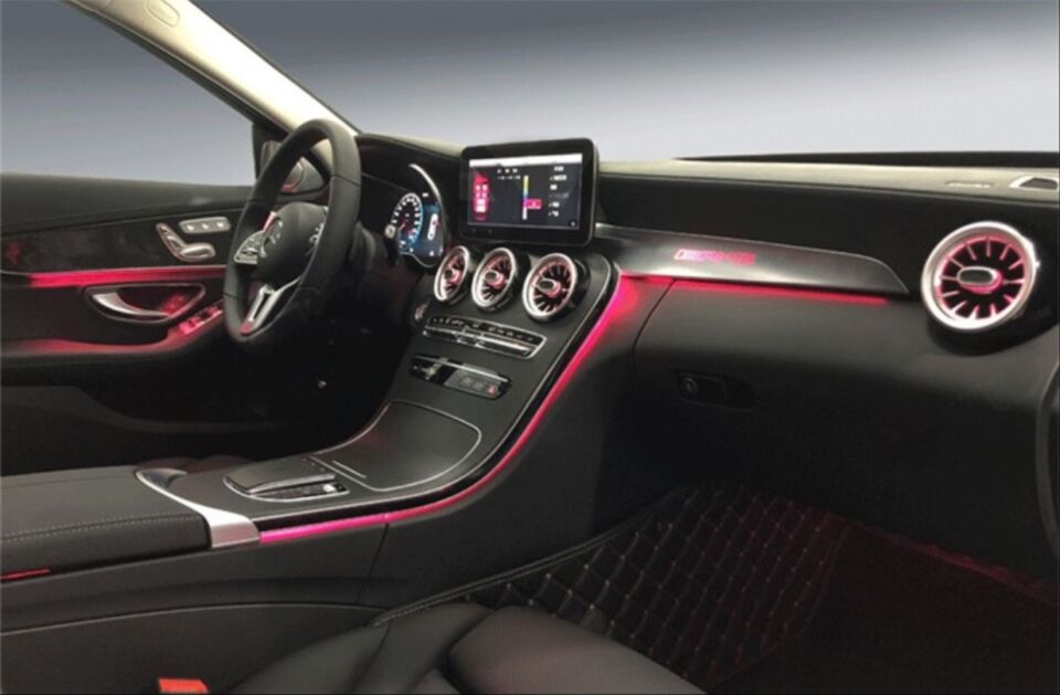 Mercedes-Benz C Serisi W205 3 Renkten 64 Renge Ambiyans Aydınlatma Yükseltme Kiti