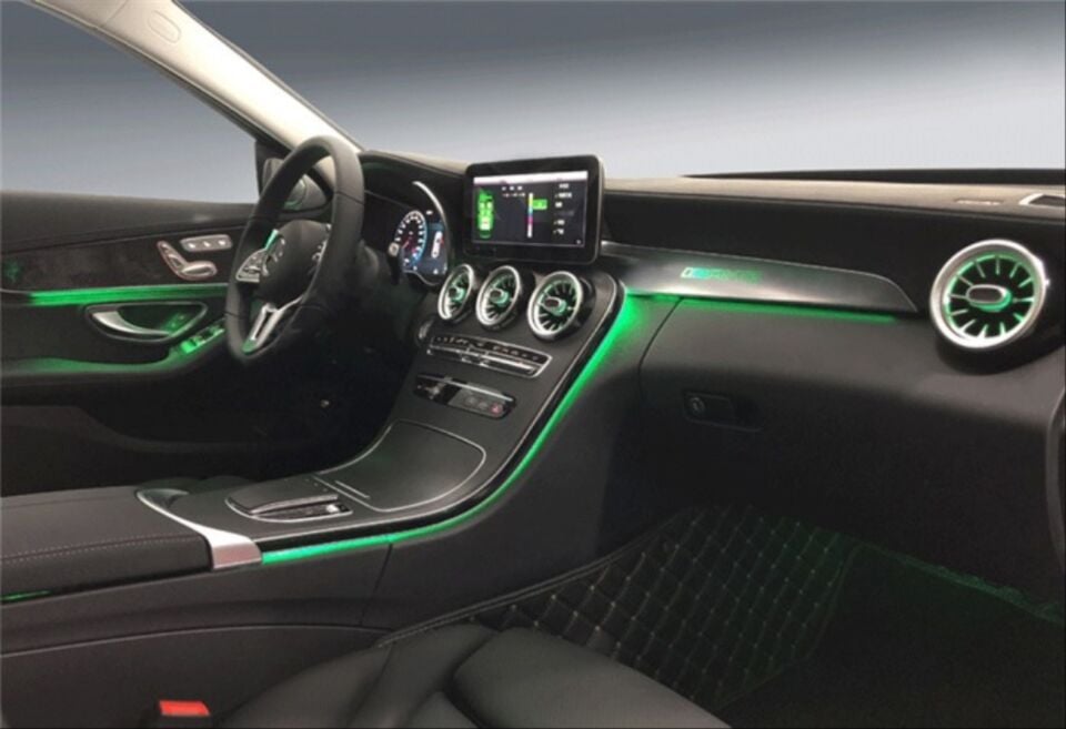 Mercedes-Benz C Serisi W205 3 Renkten 64 Renge Ambiyans Aydınlatma Yükseltme Kiti
