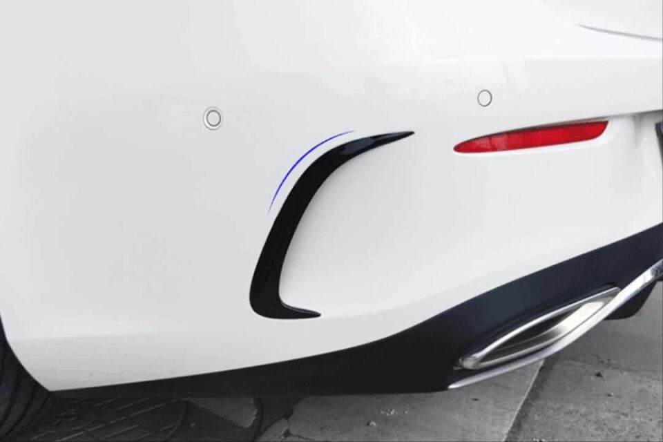 Mercedes-Benz E Serisi Coupé C238 Arka Tampon Yan Bıçakları 2 Parça Piano Black