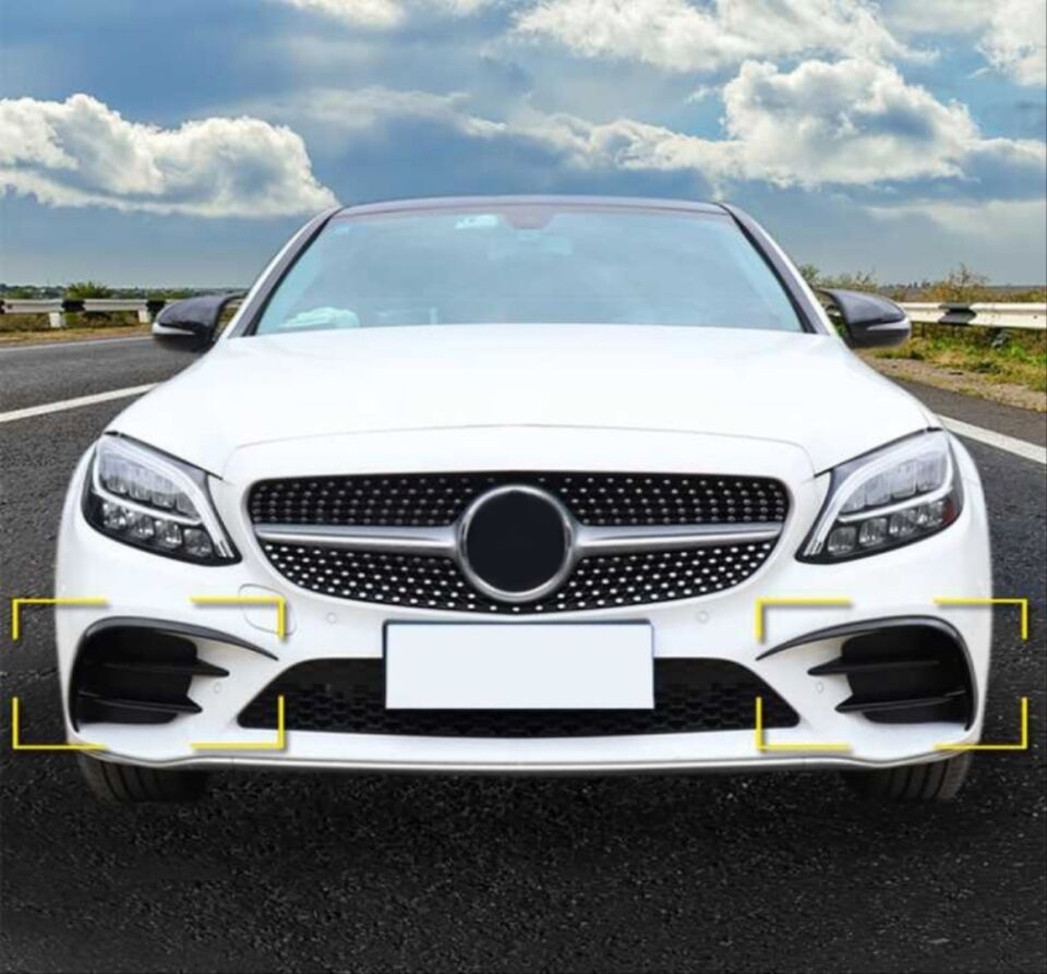 Mercedes-Benz E Serisi W213 / C238 E63 Ön Tampon Bıçakları Piano Black
