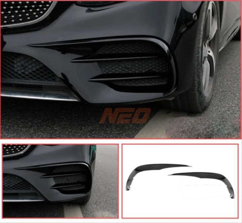 Mercedes-Benz E Serisi W213 / C238 E63 Ön Tampon Bıçakları Piano Black
