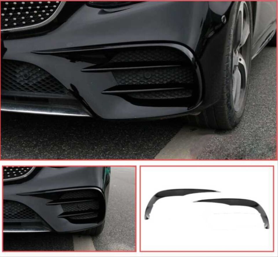 Mercedes-Benz E Serisi W213 / C238 E63 Ön Tampon Bıçakları Piano Black
