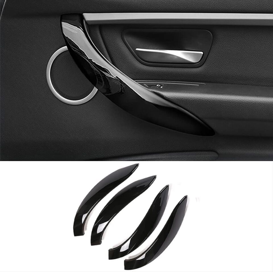 BMW 3 Serisi F30 Kol Dayama Kaplama (Dış) - Piano Black