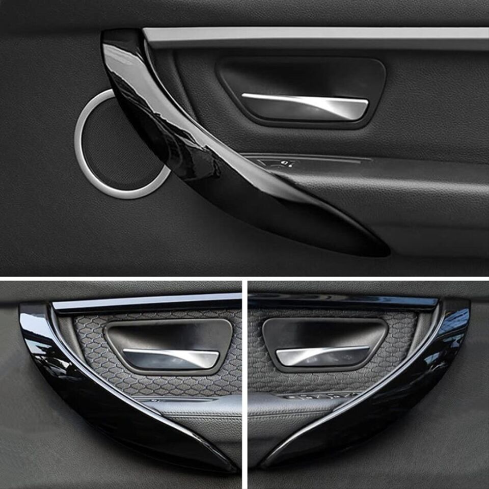 BMW 3 Serisi F30 Kol Dayama Kaplama (Dış) - Piano Black