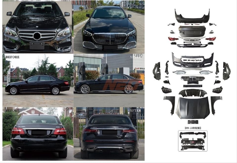 Mercedes W212 Facelift için W213 Maybach Body Kit