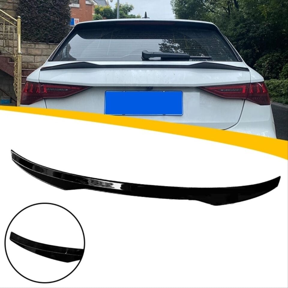 Audi A3 8Y Sportback Orta Bagaj Spoyleri (Mid Spoiler) Piano Black