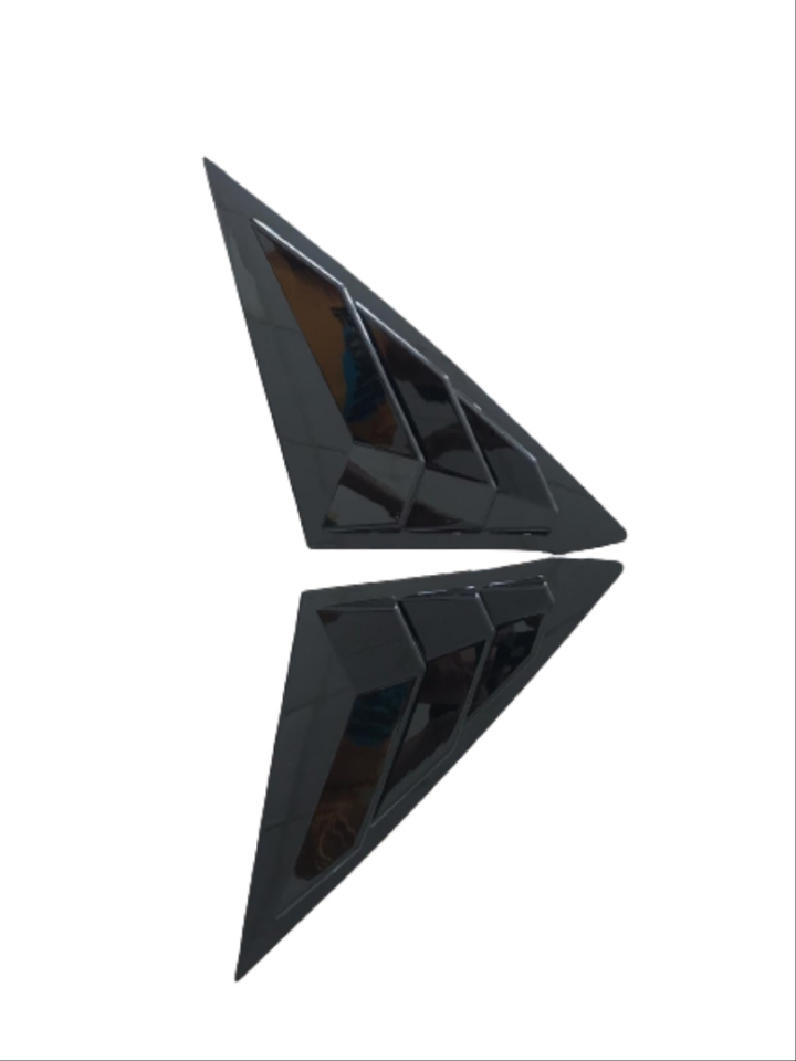 Honda Civic FE Sedan (22+) Kelebek Cam Kaplama Seti Piano Black